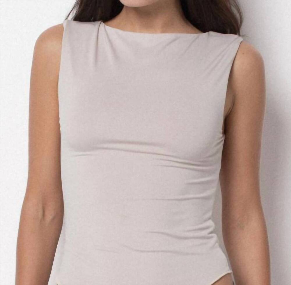 NEW BELLE ANNA helena sleeveless top in oat